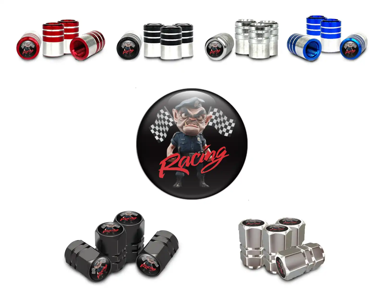 Rims Valve Caps Bikes Premium Edition